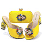 Italian blue Shoes And Bag Sets HSD1-35