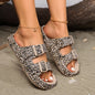 Summer Women Comfort Leopard Soft Thick-Soled Slippers