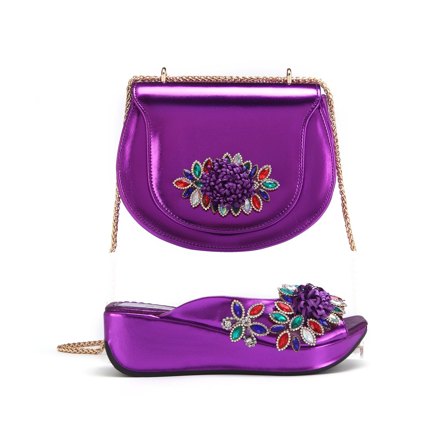 High Quality Style Ladies Shoes And Bags Set HWS1-15