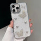 Luxury 3D Jewelry Love Heart Butterfly Phone Case