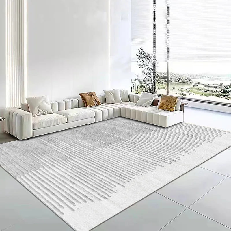 Modern Minimalist Geometric Patterned Living Room Bedroom Rugs Soft Texture Anti-Slip Stylish Home Floor Decor