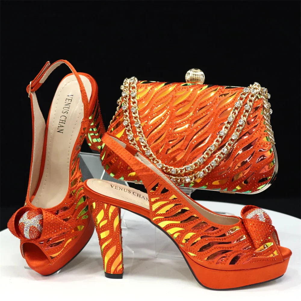 New Arrival Shoes and Matching Bags Set HJK1-58