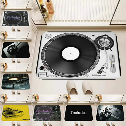 Classic Gramophone Rugs for Living Room Bedroom Kitchen Entry Door Mat Home Decor Area Carpets Personalized Gift Floormats