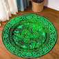 Razer Round Rugs Carpet Game Rome Gamer Gift Door Floor Mat Playroom Upholstery Living Room Bedroom Fashion Gaming Rug Decor