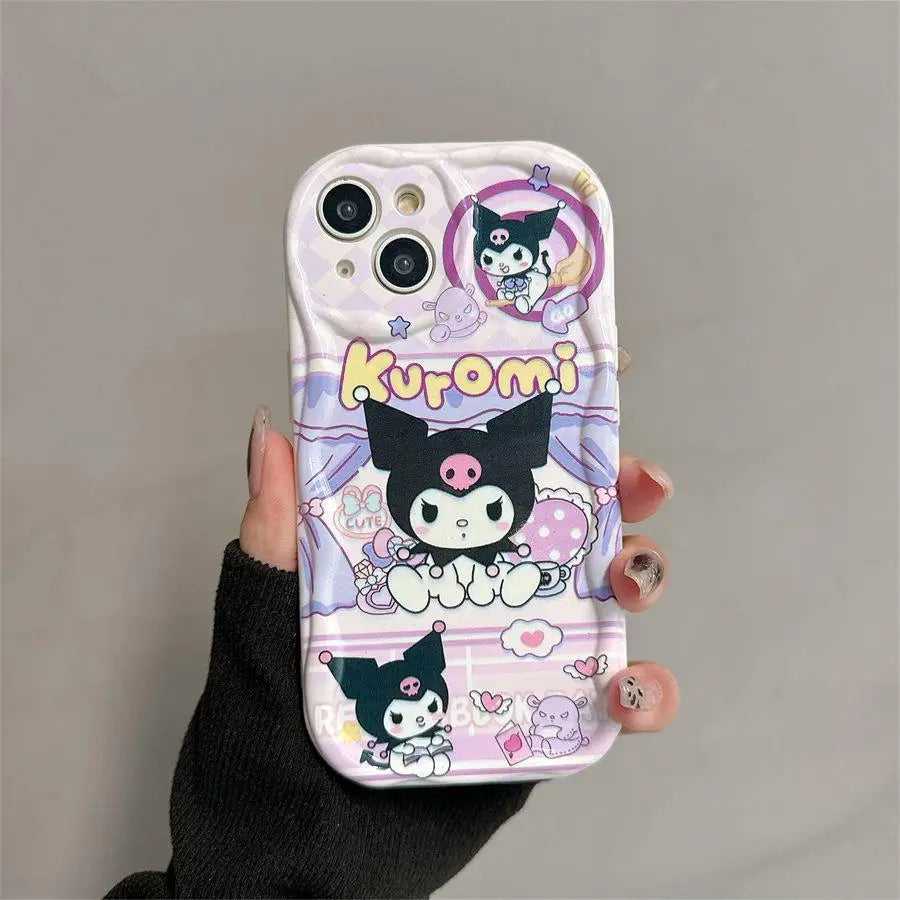 Kuromi Hello Kitty Bracket Bracelet Phone Case