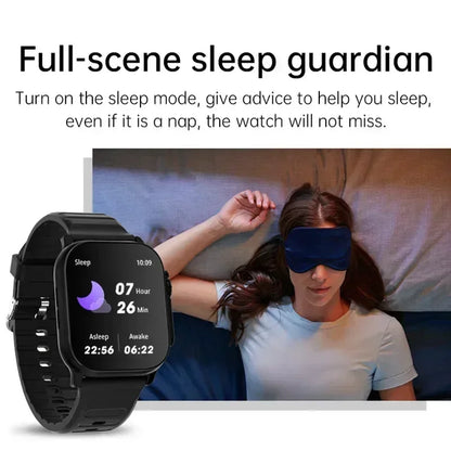 2025 New Smart Watch with Heart Rate Tracker and Sleep Monitor, Dustproof and Waterproof Features for Active Lifestyles