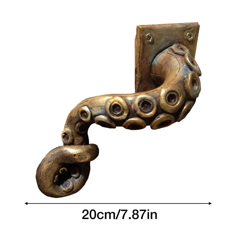 Octopus Tentacles Decorative Resin Doorknobs Steampunk Crafts Deep Sea Creatures Octopus Jewelry Home Decorative Items