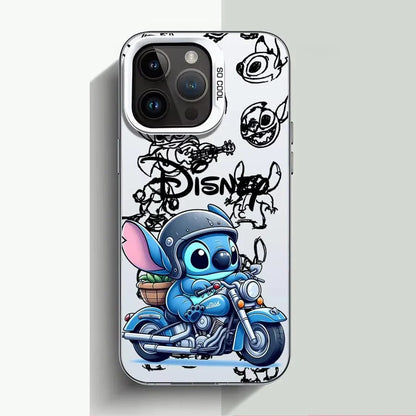 Cartoon Disney Stitch Angel Plating Phone Case