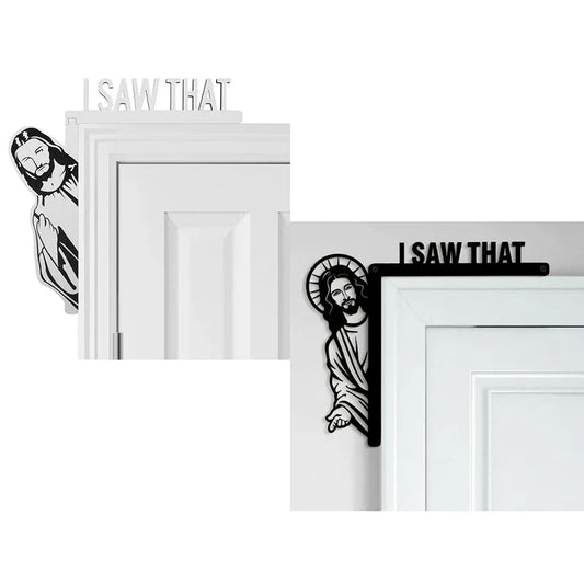 Jesus I Saw That Funny Jesus Door Hanger Funny Home Decor Creative Home Decor Jesus I Saw That I Over Wood Door Jesus Sign