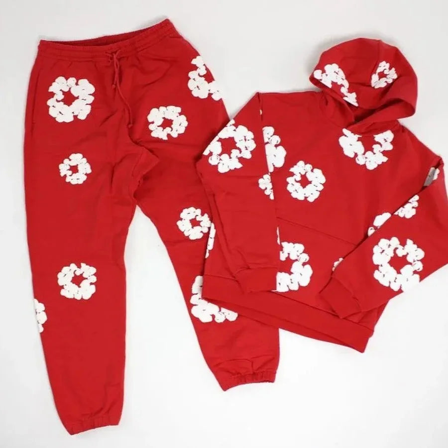 DENIM TEARS Foam Cotton Printed Hoodie