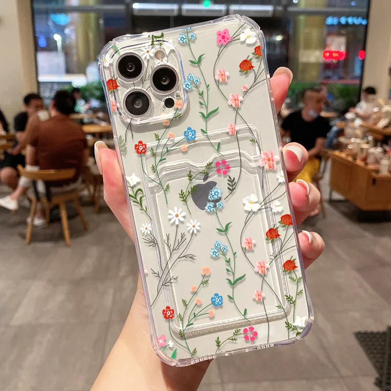 Soft Card Slot Bag Holder Phone Case
