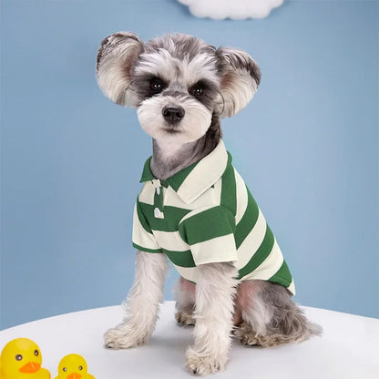 Pet Dog Clothes for Small Medium Dogs Pet Dog Polo Shirt Fashion Puppy Clothes Dogs Cats T-Shirt Pet Supplies