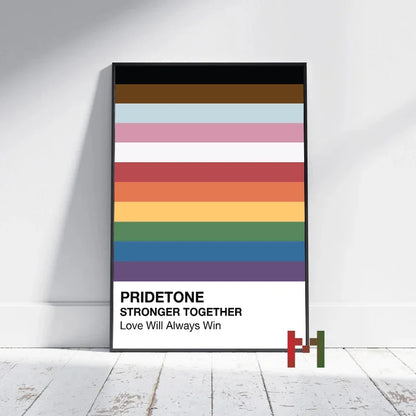 Abstract Pride Art Canvas Print Wall Decor LGBT Home Art