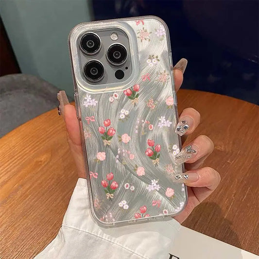 Fashionable Little Flowers Pattern Phone Case