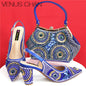 Popularity Italian Design Luxury Women's Pointed Shoes And Bag Set