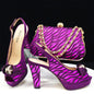 Italian Shoes And Bag Sets For Evening Party With Stones HJK1-60