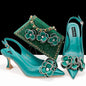 Italian Shoes And Bag Sets With Stones HQS1-28