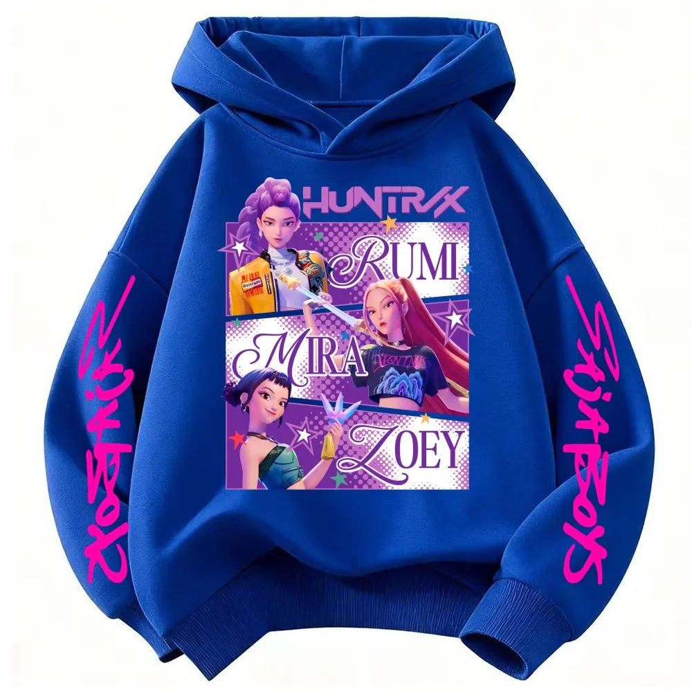 2025 hot sales New Kpop Demon Hunters girls group Printing Hoodie  Pullover Tops Man Woman Sweatshirt autumn winter hoodies