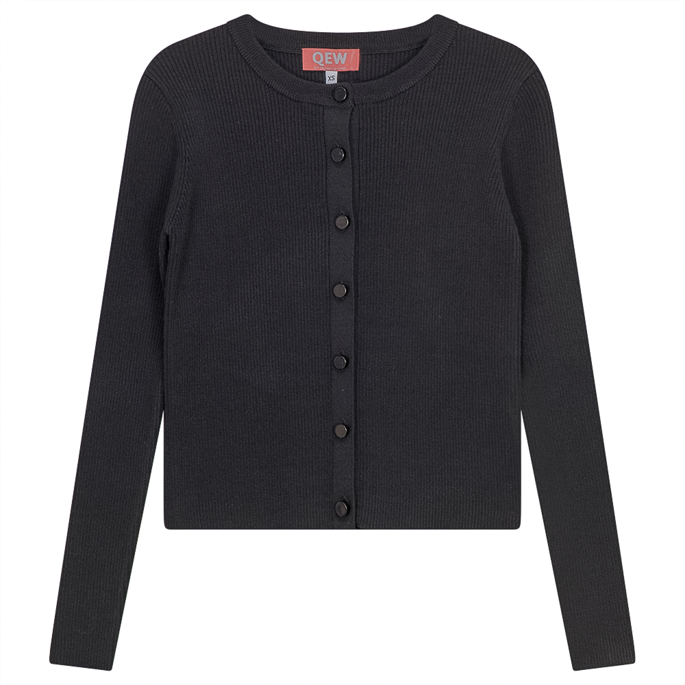 Cropped Knit Cardigan