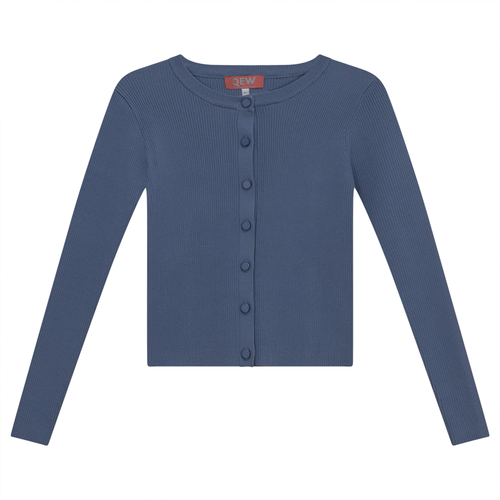 Cropped Knit Cardigan