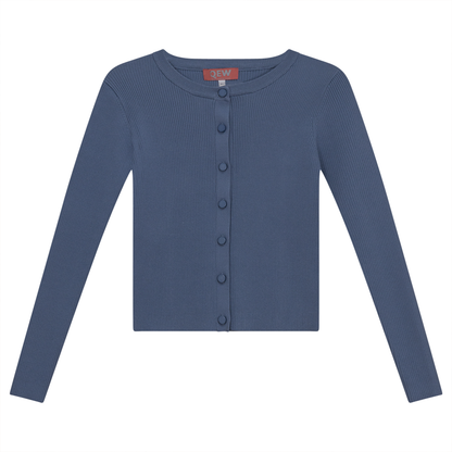 Cropped Knit Cardigan