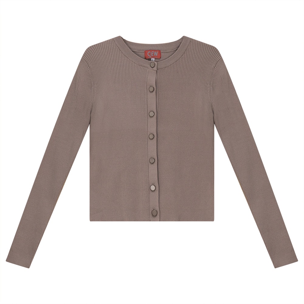 Cropped Knit Cardigan