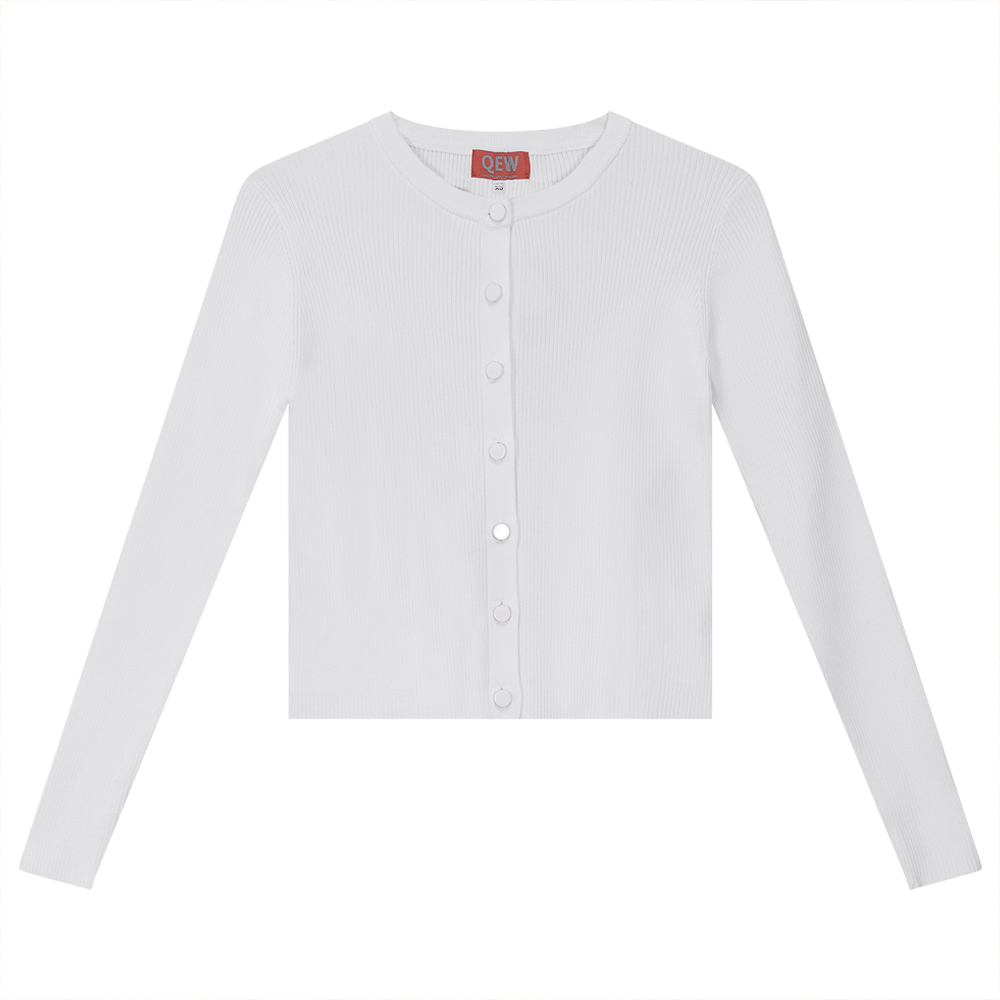 Cropped Knit Cardigan