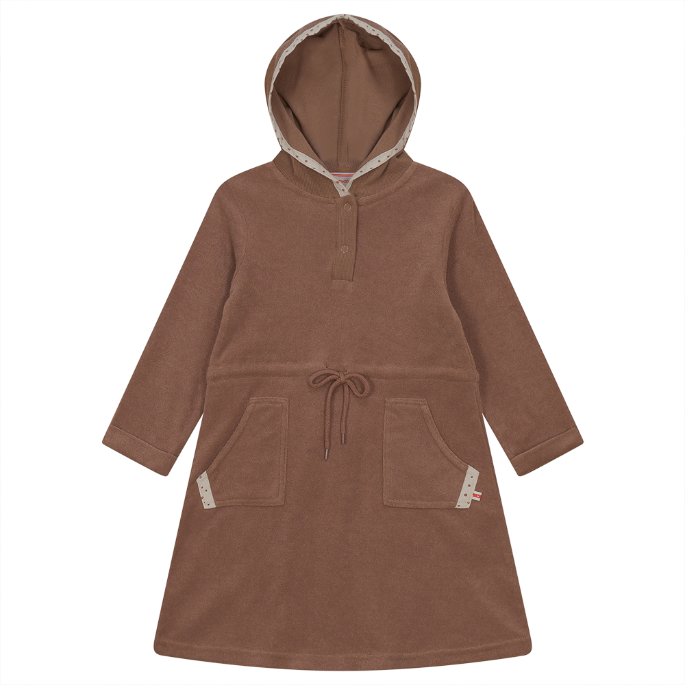 Cotton Terry Robe With Hoodie