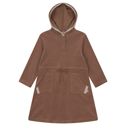 Cotton Terry Robe With Hoodie