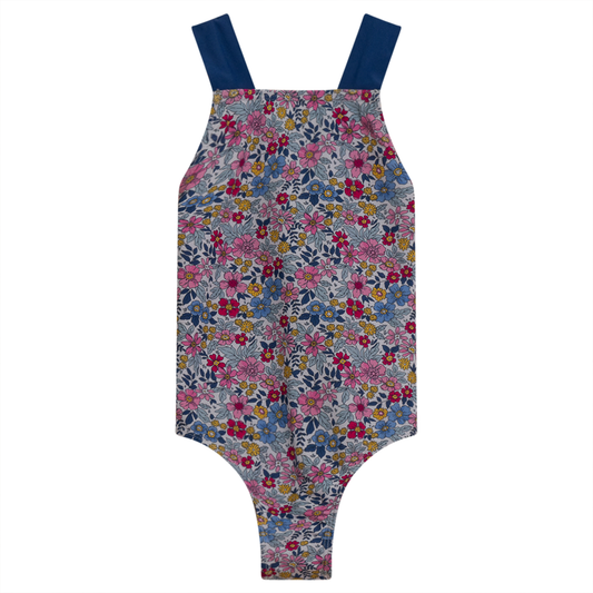 Vintage Floral Print Swimsuit