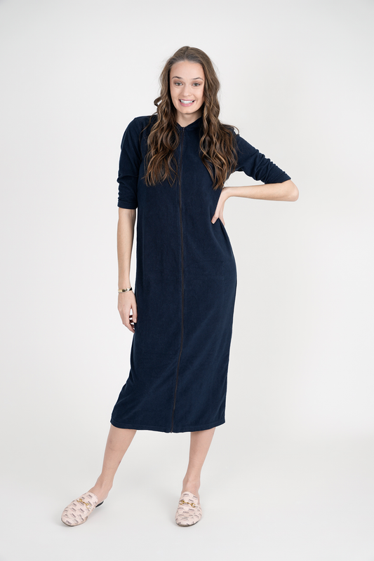 Oversized Terry Midi Robe