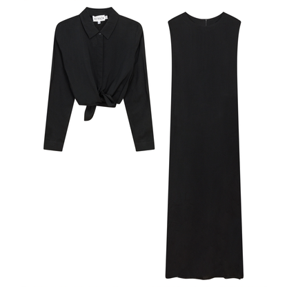 Bolero Midi Shirt Dress