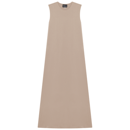 A Line Crew Neck Maxi Jumper Dress