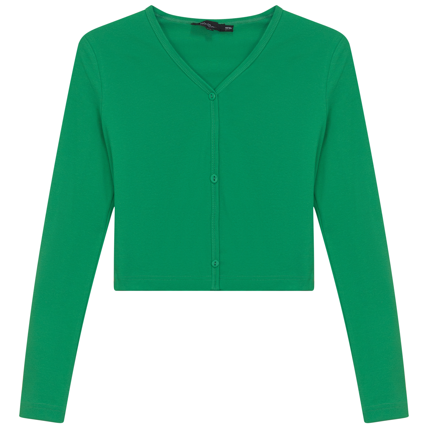 Cropped V-Neck Cardigan