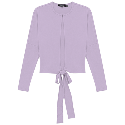 Drop Shoulder Cropped Tie Bolero