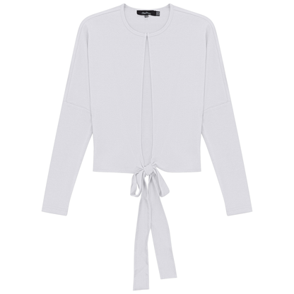 Drop Shoulder Cropped Tie Bolero