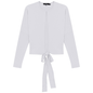 Drop Shoulder Cropped Tie Bolero
