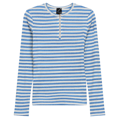 Wash Striped Henley Top