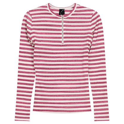 Wash Striped Henley Top
