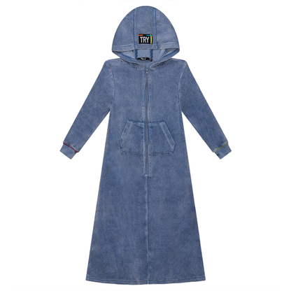 Multi Color Stitched Terry Robe