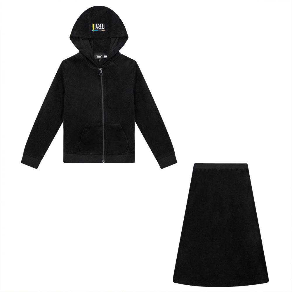 Heart and Star Crochet Terry 2Pc Set