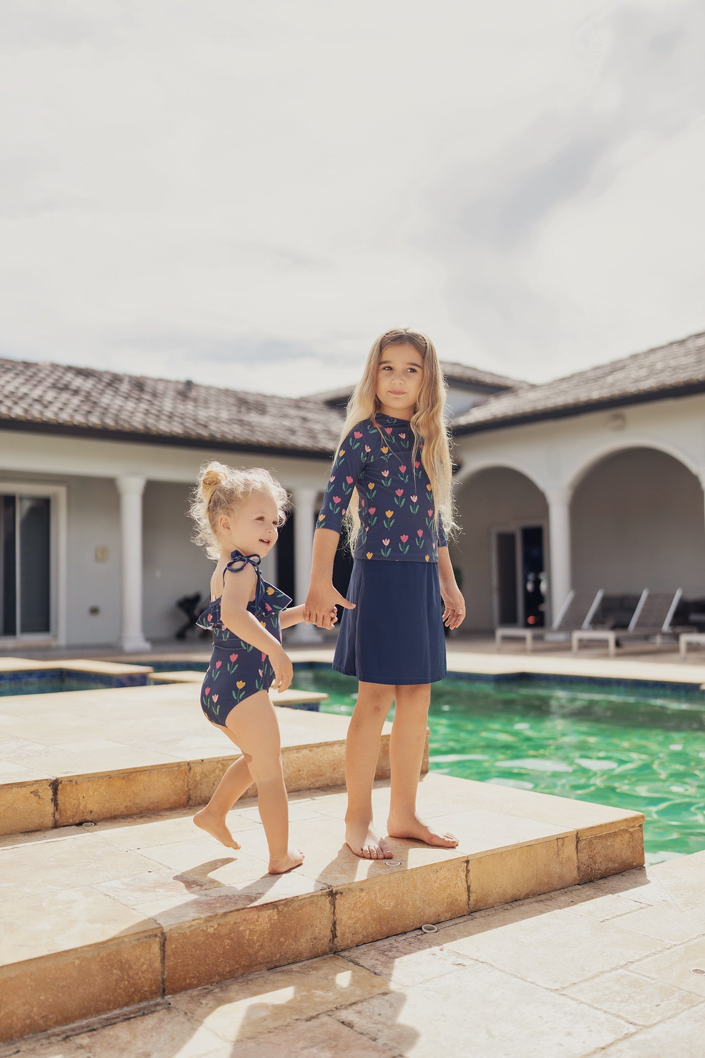 Flower Print 2Pc Swim Set