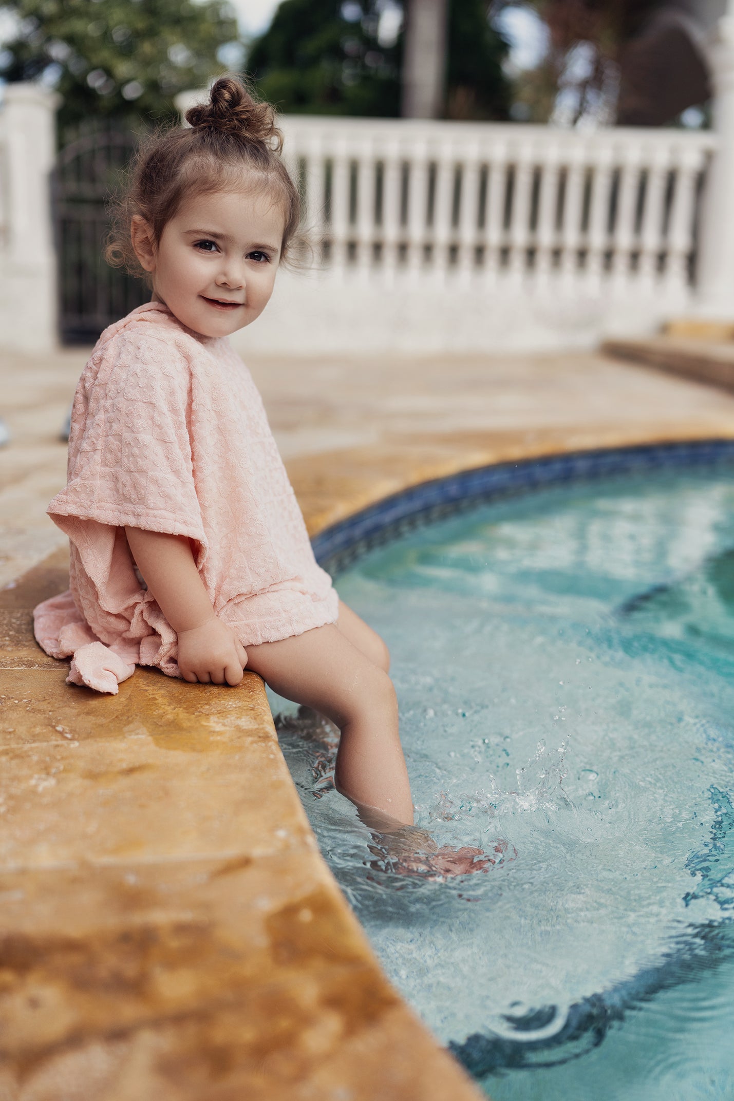 Checkered Floral Star Terry Towel