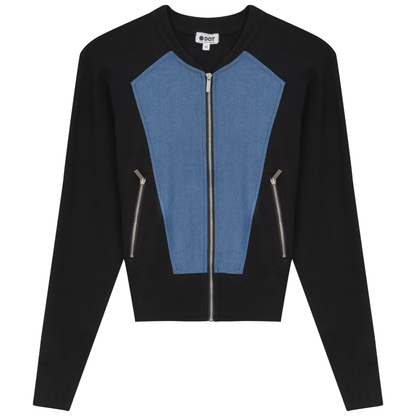 Denim Trim Jacket
