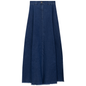 Maxi Denim A Line Fringe Skirt