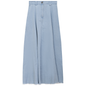 Maxi Denim A Line Fringe Skirt