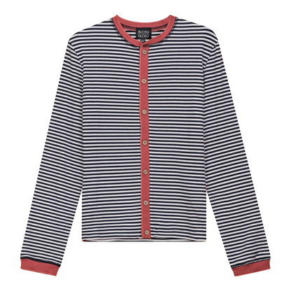 Striped Ribbed Contrast Cardigan