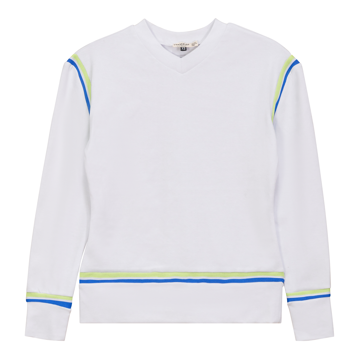 V Neck Striped Tape Top