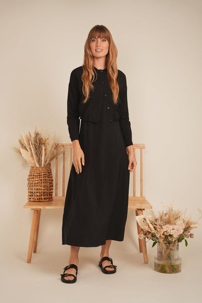 Tencel Cropped Bungee Blouse