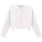 Cotton Cropped Side Tie Blouse